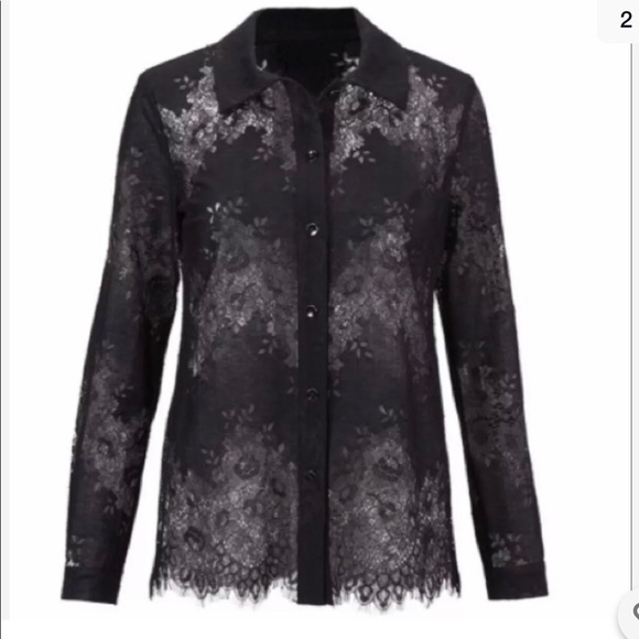 CAbi black lace blouse size small - Picture 2 of 6